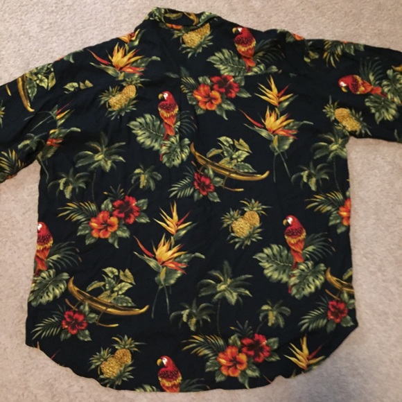 Paw paw Large Hawaiian Shirt Men’s - Picture 7 of 7